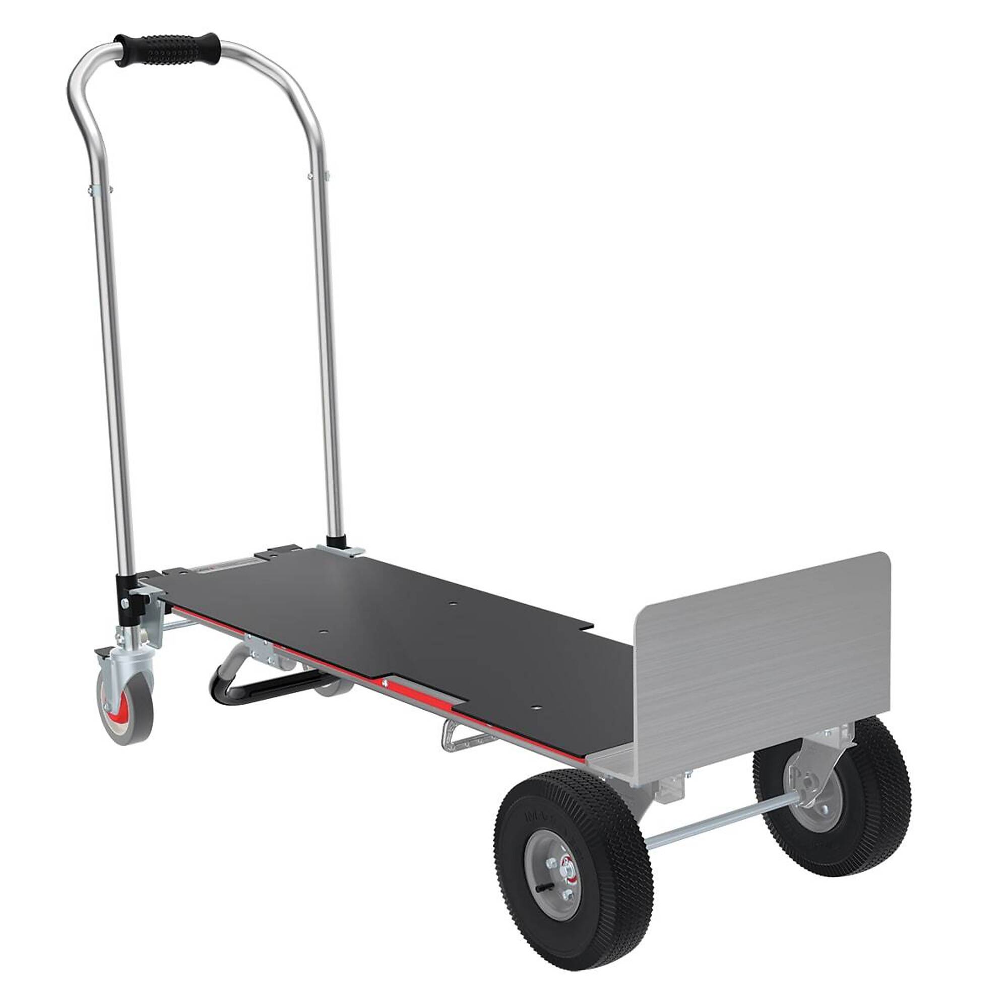 Magliner Gemini XL Convertible Hand Truck — 10in. 4-Ply Pneumatic Wheels, Unassembled, Model# GEKXL4G74R
